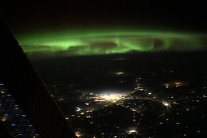 Ночной Петербург с высоты 400 километров попал на фото «Роскосмоса»

