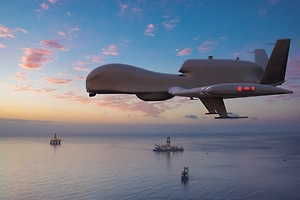 Разведывательный беспилотник США кружит в акватории Чёрного моря