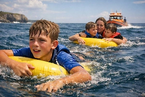 13-летний герой 4 часа плыл по морю, спасая мать и младших братьев в Австралии