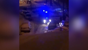 Появилось видео первых минут после перестрелки на Рублёвском шоссе в Москве
