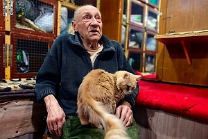 Дедушка из Макеевки обустроил в гараже приют для кошек – одну забрал Дима Билан