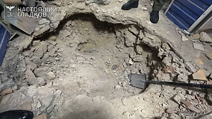 В Белгороде нашли огромную воронку от снаряда, это мог быть HIMARS