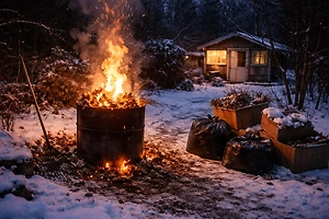 Россиян предупредили о штрафах за сжигание мусора на даче