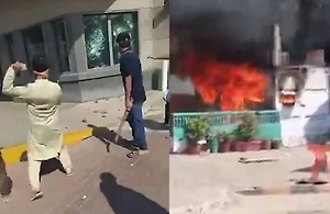 Минимум девять человек погибли в столкновениях у консульства США в Карачи