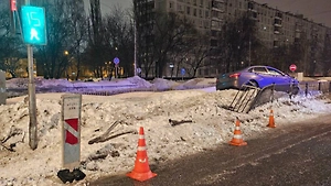 На севере Москвы пьяный водитель вылетел на тротуар и насмерть сбил девочку