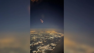 Пилот снял с борта самолёта иранский «огненный дождь»в небе над Израилем