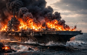 «Испугались воевать»: в Иране заявили, что американцы сами подожгли авианосец USS Gerald R. Ford