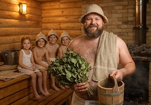 LIFE на фоне рекомендаций Минздрава узнал, сколько детей у российских банщиков