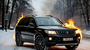 В Москве в сгоревшем автомобиле обнаружили тело мужчины