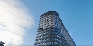 Оперштаб Кубани показал видео последствий атаки БПЛА на дом в Краснодаре