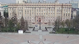 Появилось видео удара дрона ВСУ по зданию Правительства Белгородской области