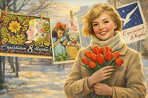Душевные и настоящие: почему открытки из СССР на 8 Марта до сих пор трогают до слёз