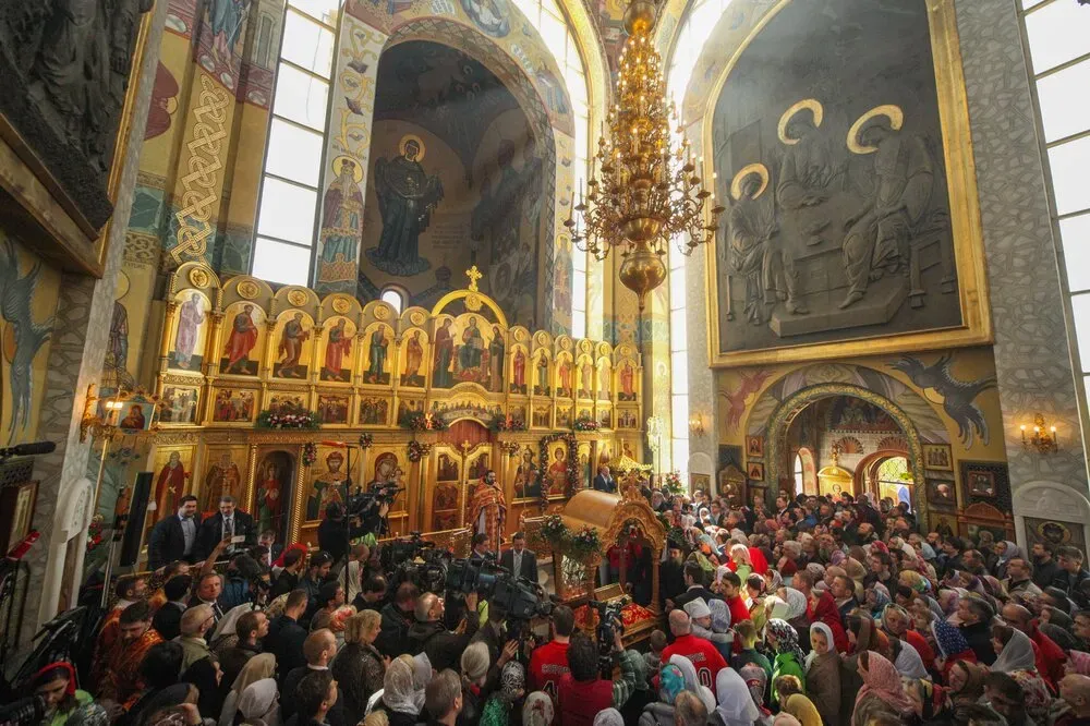 Патриаршее служение в День памяти великомученика Георгия Победоносца. Фото © Агентство "Москва" 
