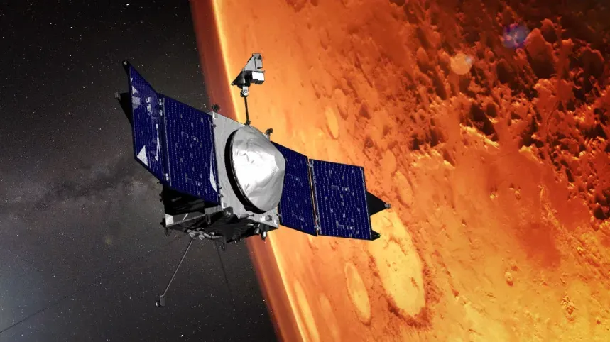Межпланетная станция MAVEN. Фото © NASA / Goddard