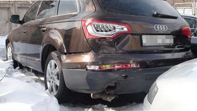 «Ауди» Цветочка сильно разбит