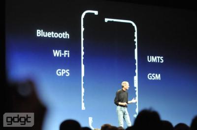 Новый iPhone поддерживает Bluetooth, Wi-Fi, GPS, GSM и UMTS