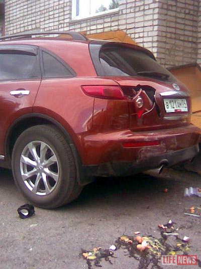Машина супруги президента Республики Алтай тоже пострадала