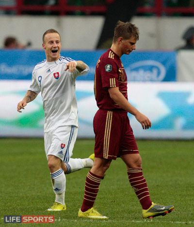 Словаки играючи поиздевались над сборной России.