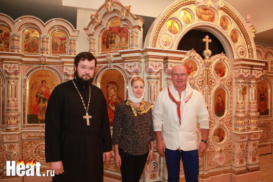 Недавно Ольга крестилась в православной церквушке в Риме