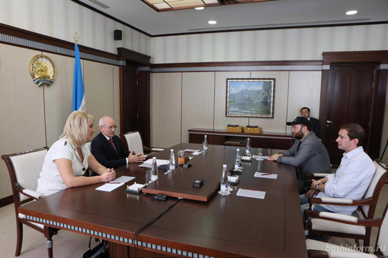 В конце июня актер встретился с президентом Башкортостана