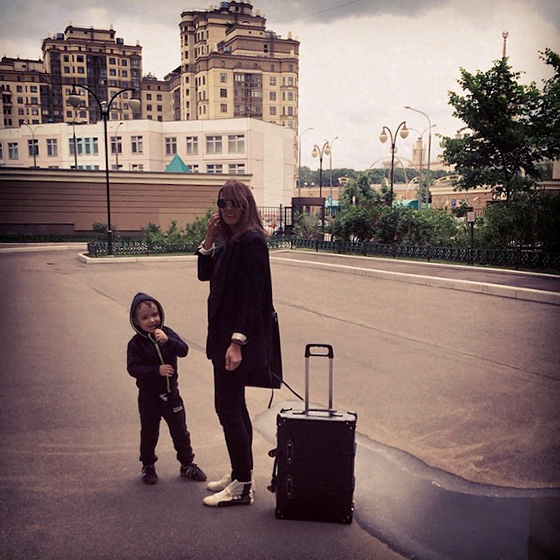 Редкое фото Алены Водонаевой с сыном Богданом