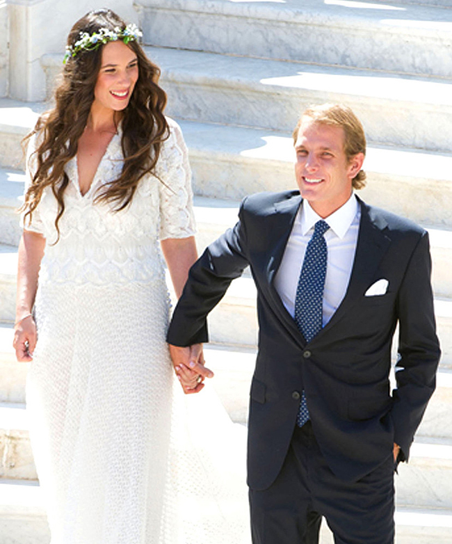 Принц Монако Андреа Казираги и внучка колумбийского миллиардера Татьяна Санто-Доминго сыграли свадьбу во дворце принца в Монако