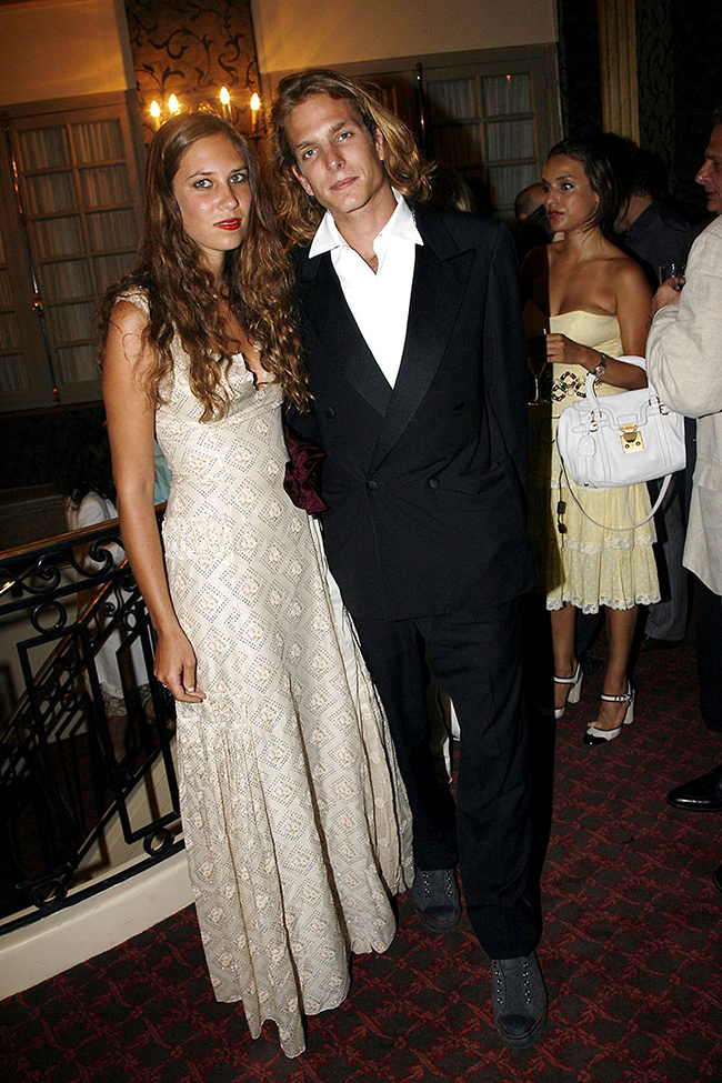 Принц Монако Андреа Казираги и внучка колумбийского миллиардера Татьяна Санто-Доминго на светской вечеринке