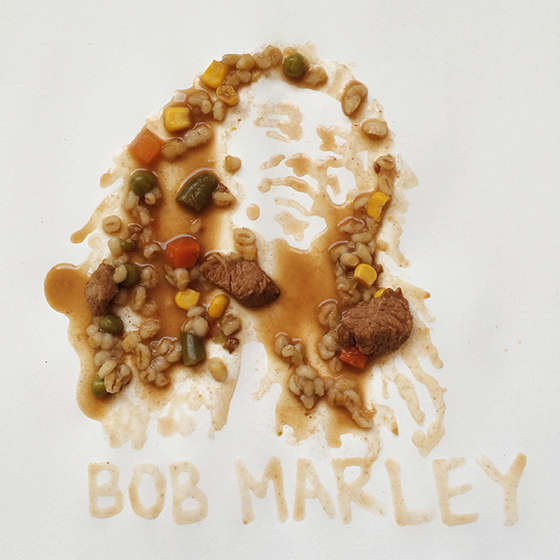 Боб Марли из мясного рагу с овощами