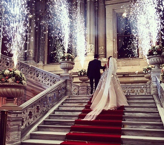 Свадебное торжество прошло в отеле Ciragan Palace Kempinski Istanbul