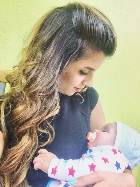 Дочь Светланы Алиана Гобозова с сыном Робертом