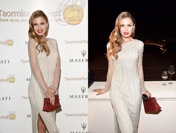 Виктория Боня просила у бренда IZETA платье для выхода в свет