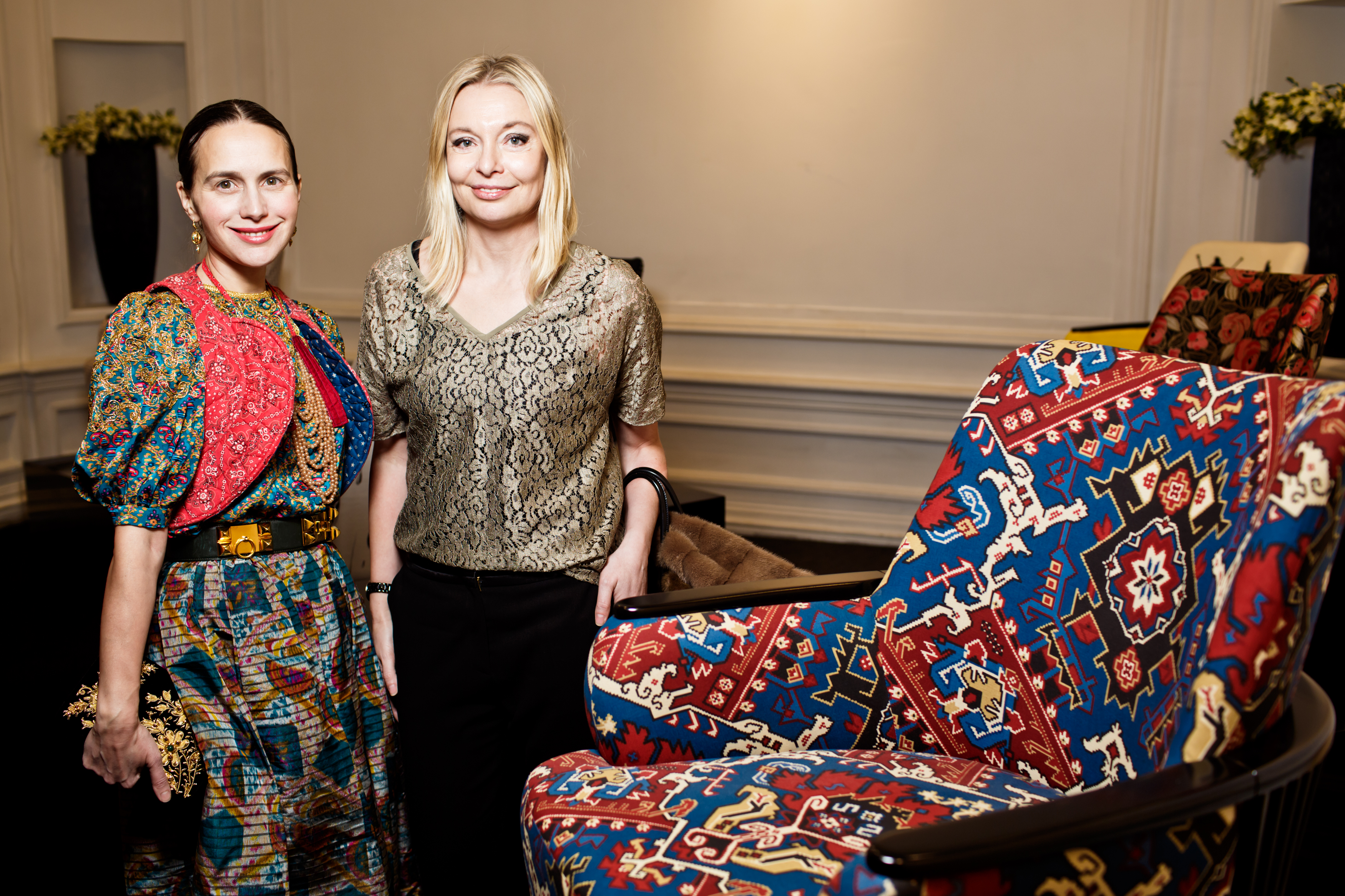 Дизайнер Ольга Томпсон и Виктория Давыдова (Vogue)