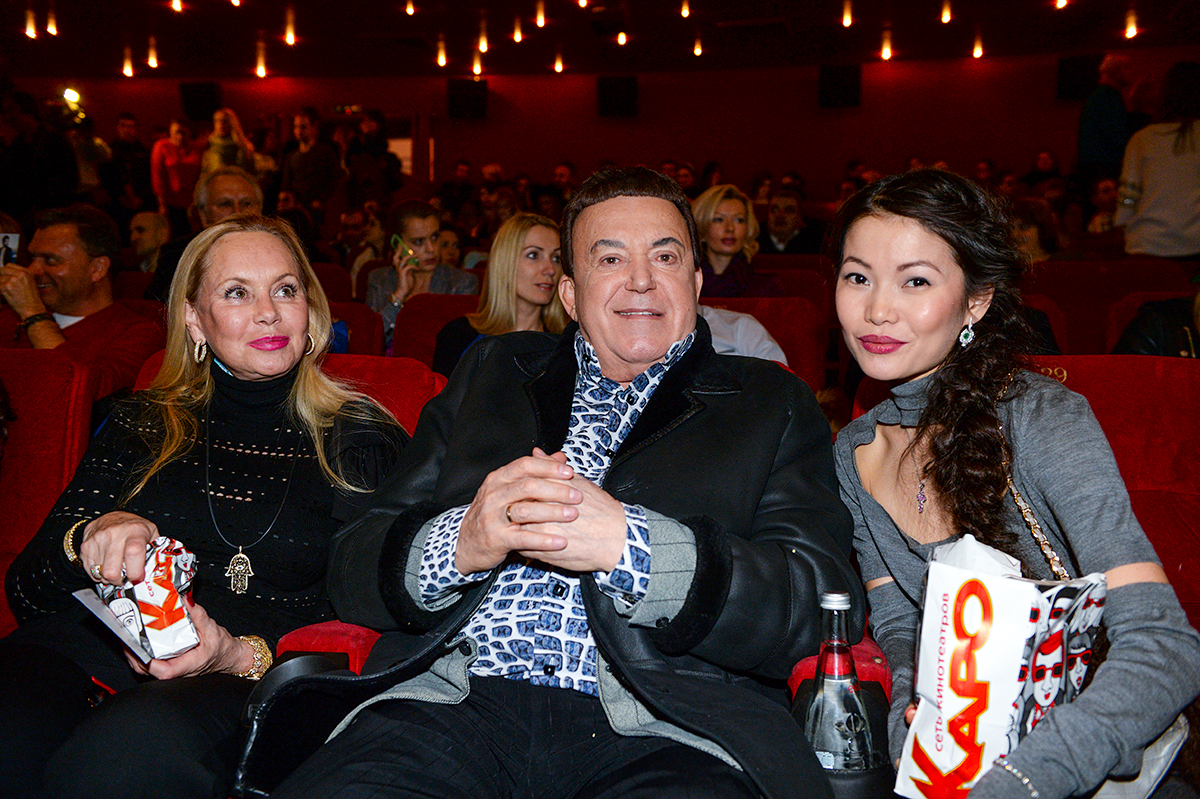 Иосиф и Нелли Кобзон с бывшей невесткой Анастасией Цой