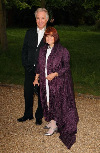 Алан Рикман с женой Римой