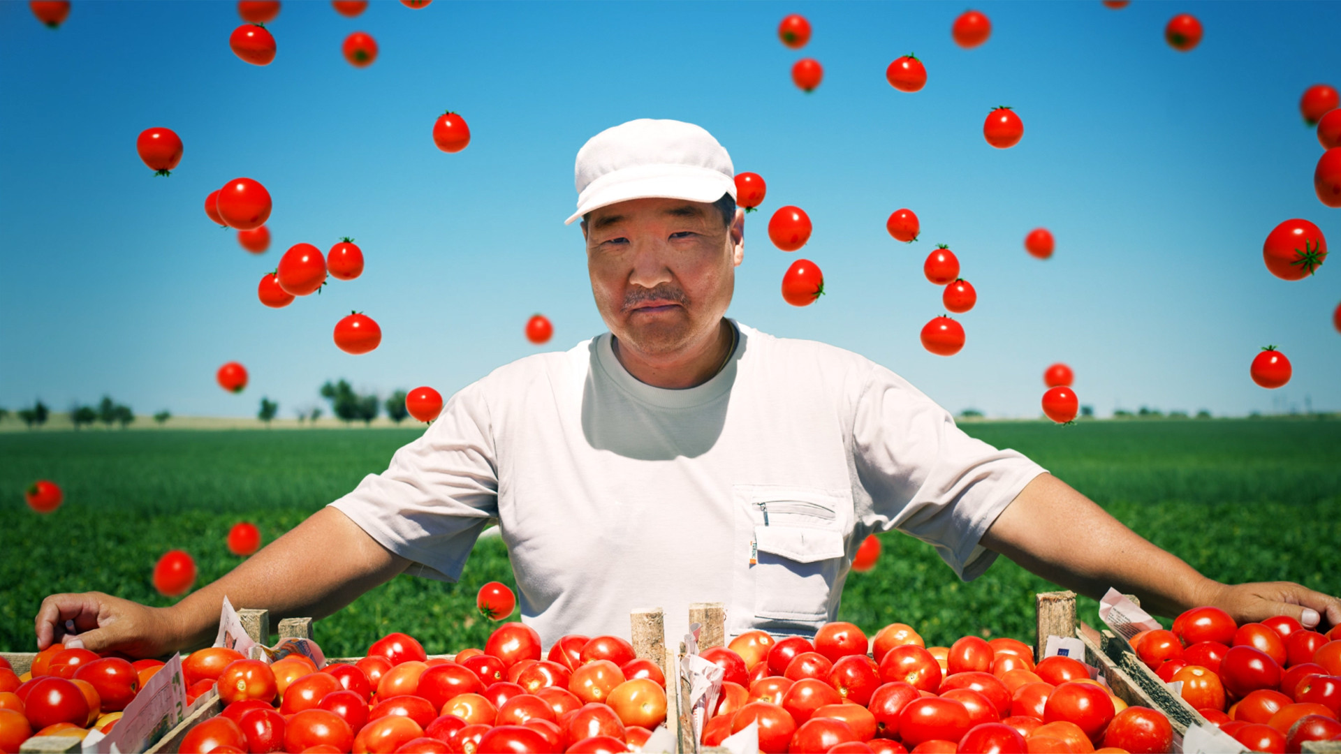 «По самые помидоры засадил свой …» — создано в Шедевруме