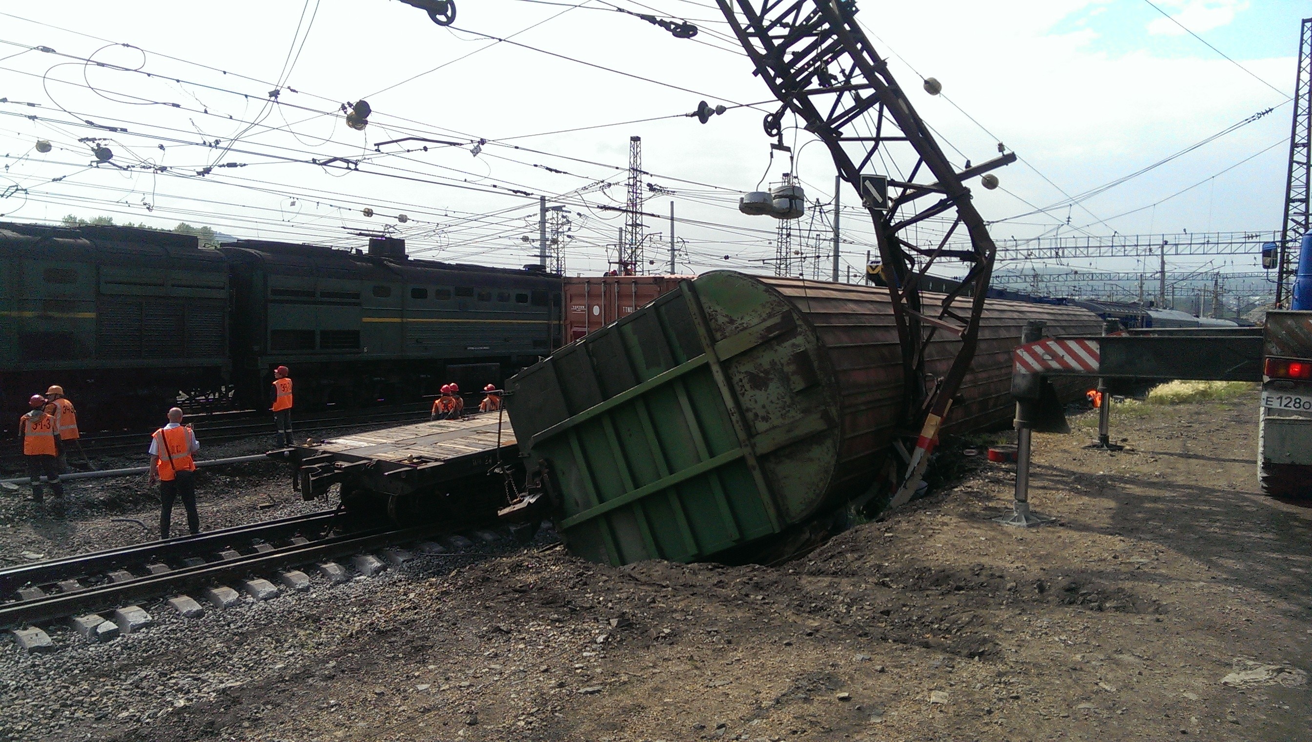 В Челябинской области второй раз за день произошло крушение на железной  дороге