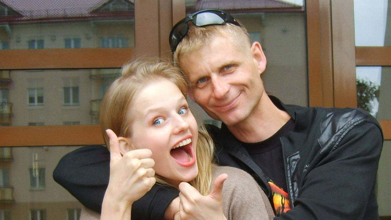 Александра Бортич с отцом.&nbsp;Фото:&nbsp;vk.com