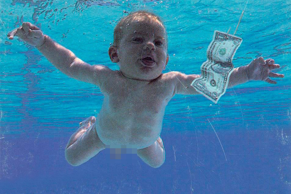 Ребёнок с обложки альбома Nirvana снова снялся в бассейне