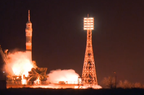 Фото: трансляция запуска ракеты-носителя на сайте Роскосмоса