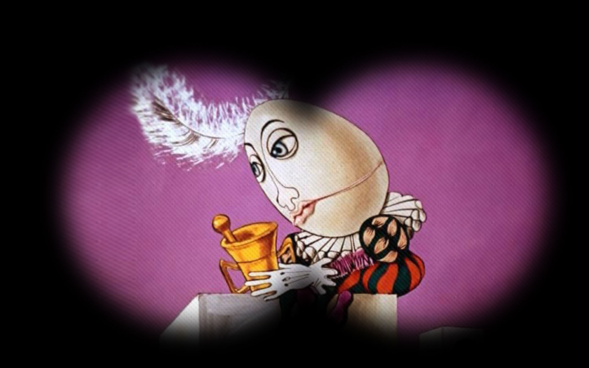 Кадр из мультфильма: "Алиса в Зазеркалье"