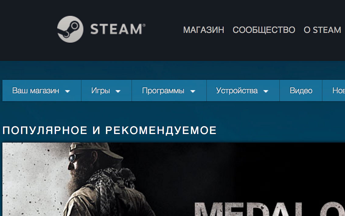 Фото: &copy; Скриншот сайта сервиса Steam