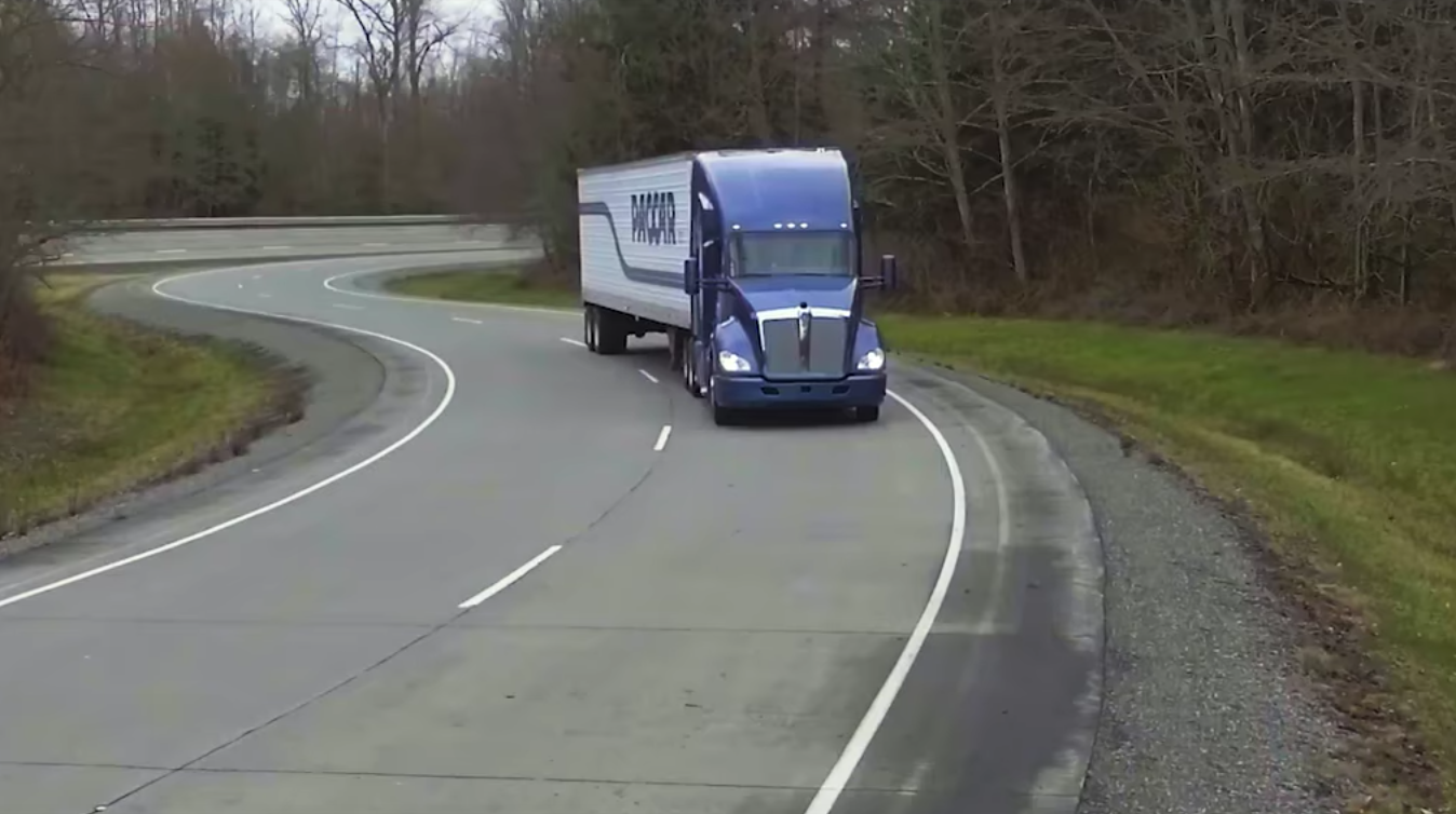 Кадр видео&nbsp;NVIDIA and PACCAR Developing Self-Driving Trucks. Скриншот &copy; L!FE