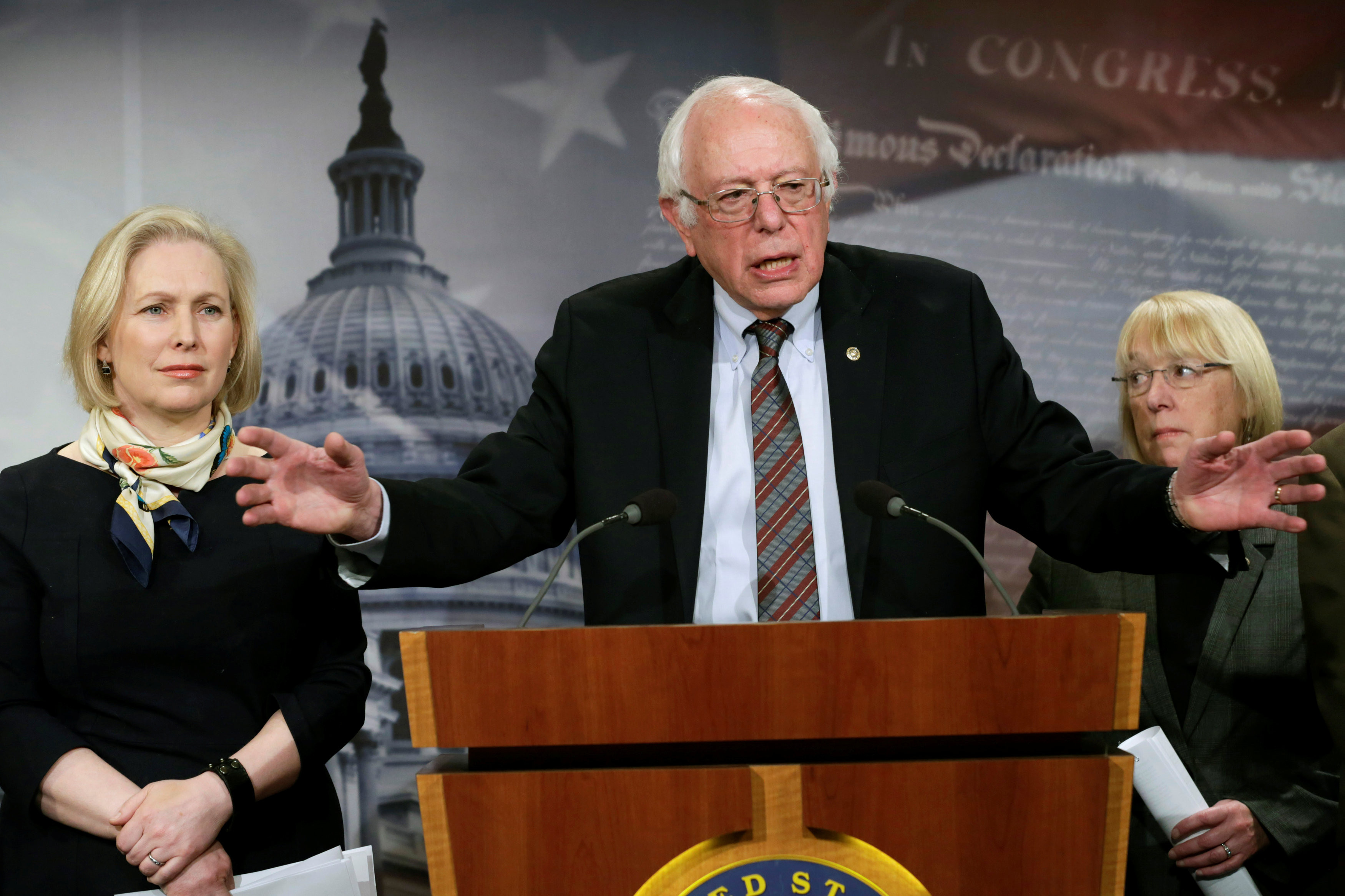 Сенатор от штата Вермонт Берни Сандерс. Фото: &copy;&nbsp;REUTERS/Yuri Gripas