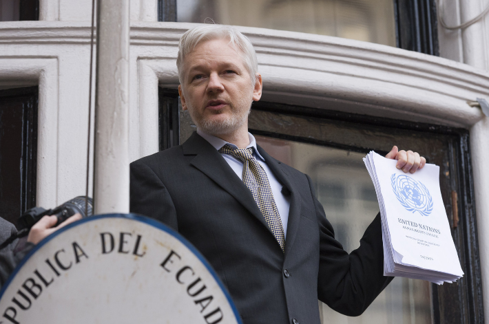 Основатель Wikileaks Джулиан Ассанж Фото: © РИА Новости/Алекс Макнотон