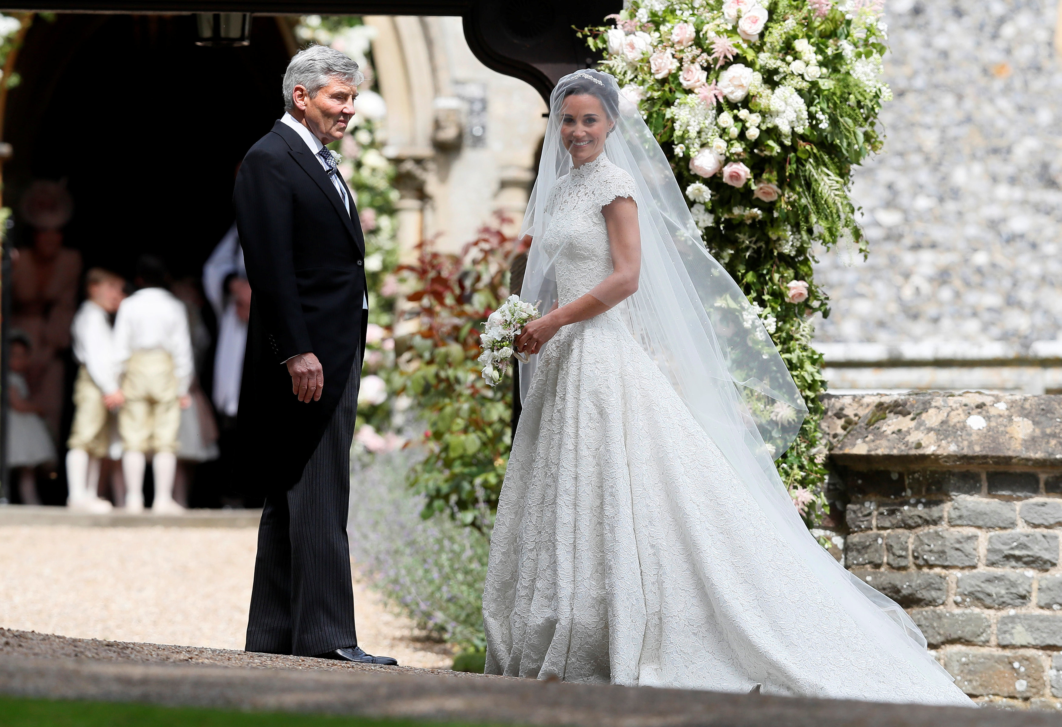Отец и сестра герцогини Кембриджской Майкл Миддлтон и Пиппа Миддлтон. Фото: ©REUTERS/Kirsty Wigglesworth