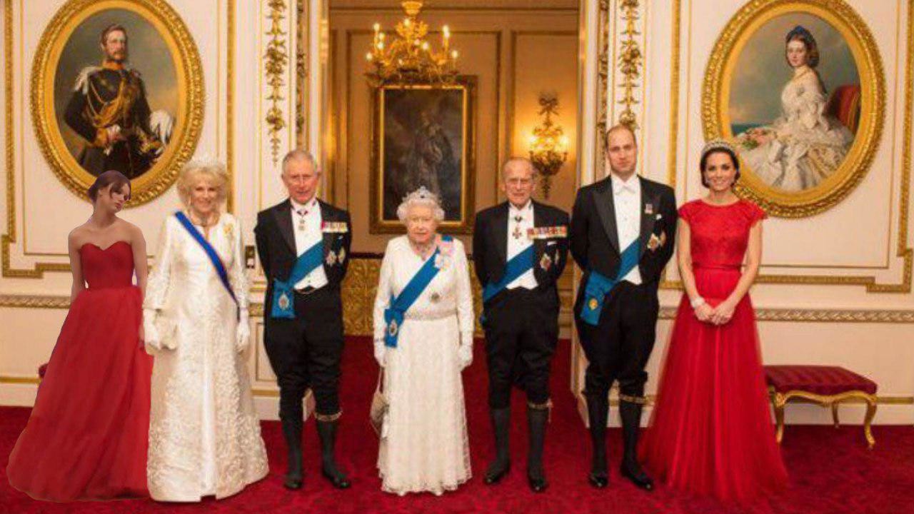 Ежегодный вечерний приём для членов дипломатического корпуса в Букингемском дворце. Оригинал фото: mirror.co.uk