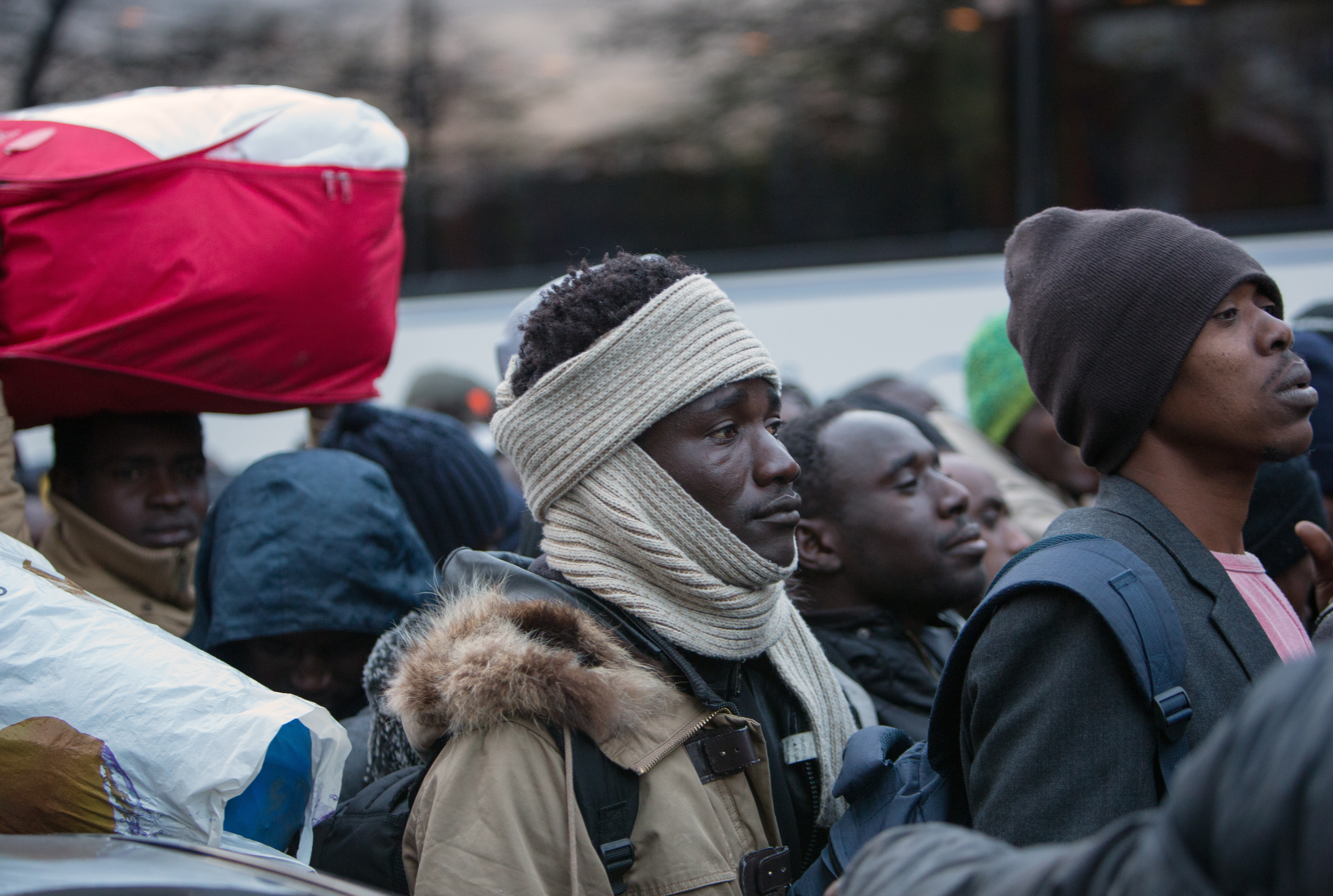 Стихийный лагерь мигрантов в Париже.
Фото: &copy; РИА Новости/Ирина Калашникова