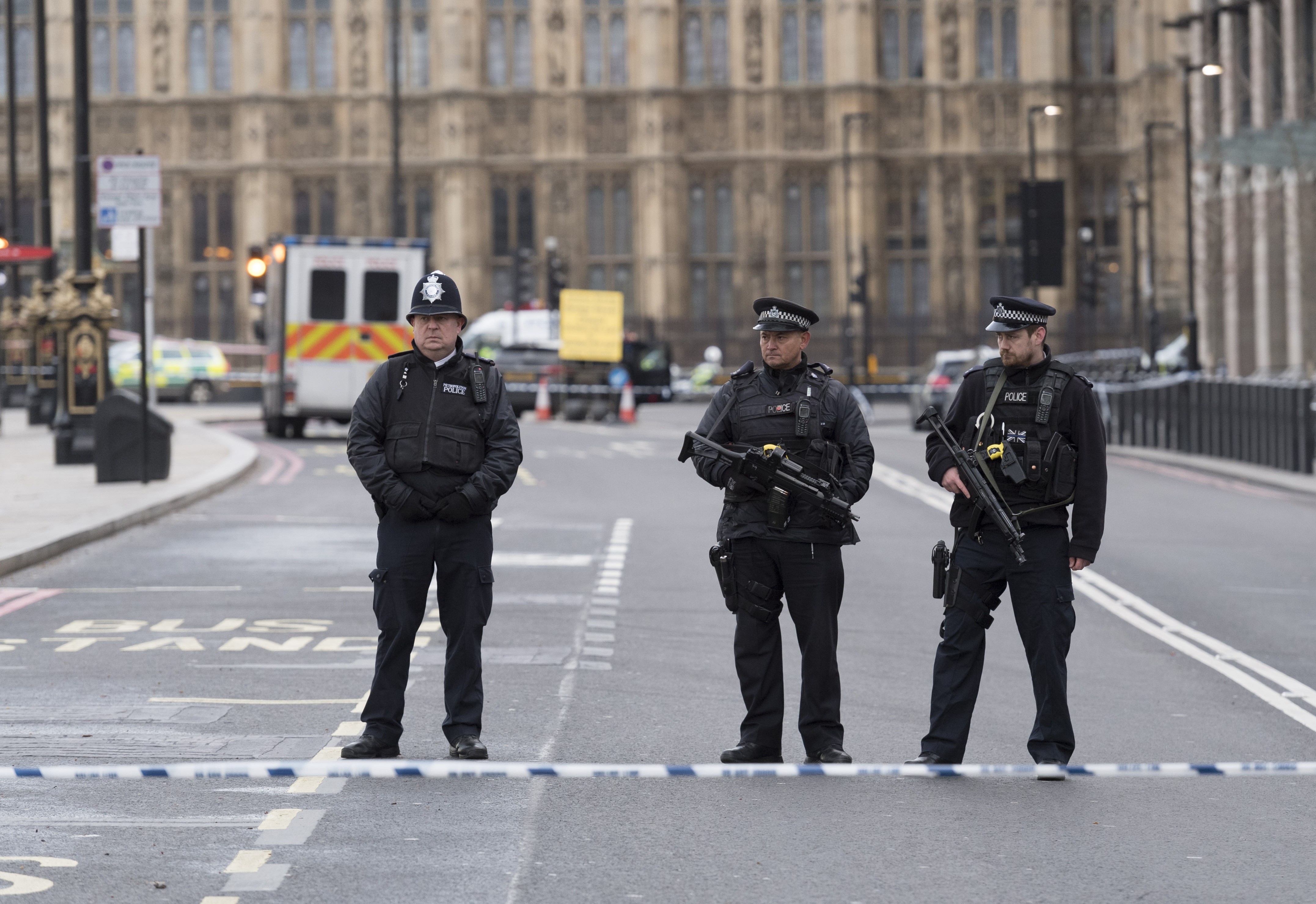 Полицейское оцепление на улице Лондона / Фото: &copy;РИА Новости/Алекс Макнотон