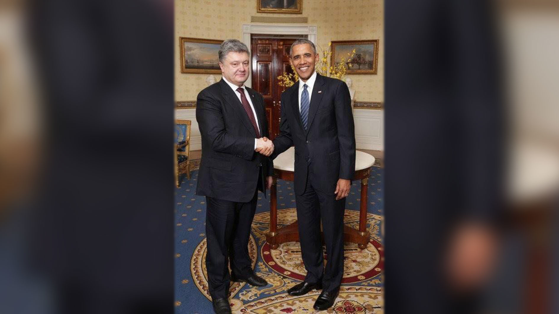 Встреча президента Украины Петра Порошенко и бывшего президента США Барака Обамы в Белом доме, 2014 года. Фото: соцсети