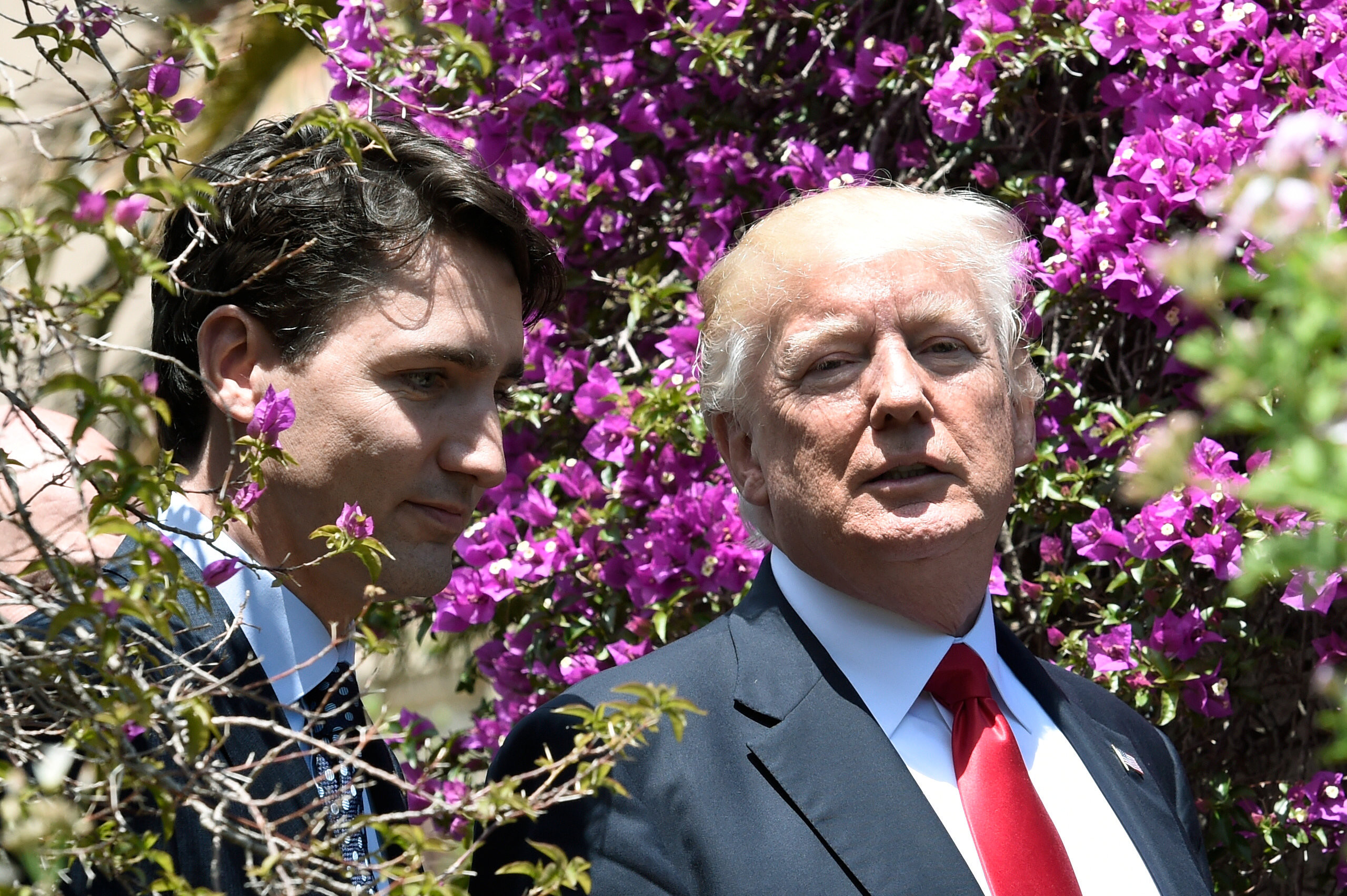 Премьер-министр Канады Джастин Трюдо и президент США Дональд Трамп. Фото: &copy;&nbsp;REUTERS/Stephane de Sakutin